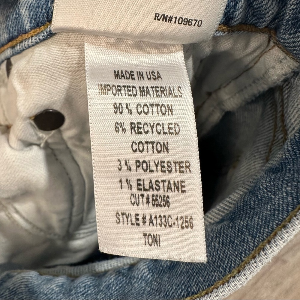 Agolde Toni Light Wash Denim Distressed Jeans Size 24 - Picture 14 of 15